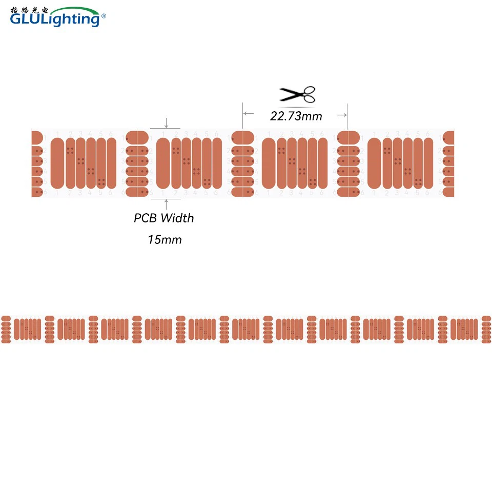 15mm Width 6 Wires Express Busbar For 15mm RGBCCT LED Strip