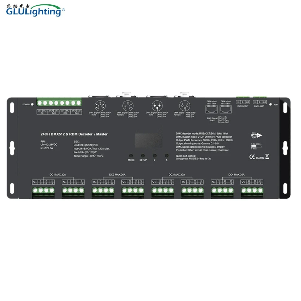 24 قناة CV DMX و RDM Controller المصنعين والموردين - مصنع الصين - إضاءة GLU