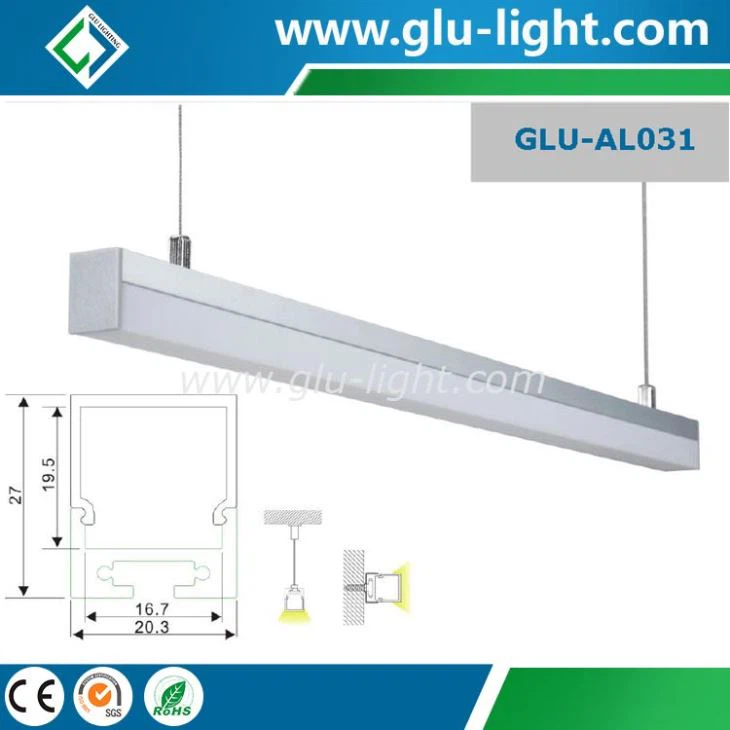 Alloy 6063 aluminium profile ceiling led for led strip