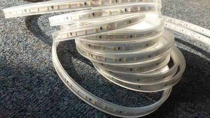 China supplier underwater solid silicone  IP68 extruded 2835 led strip 