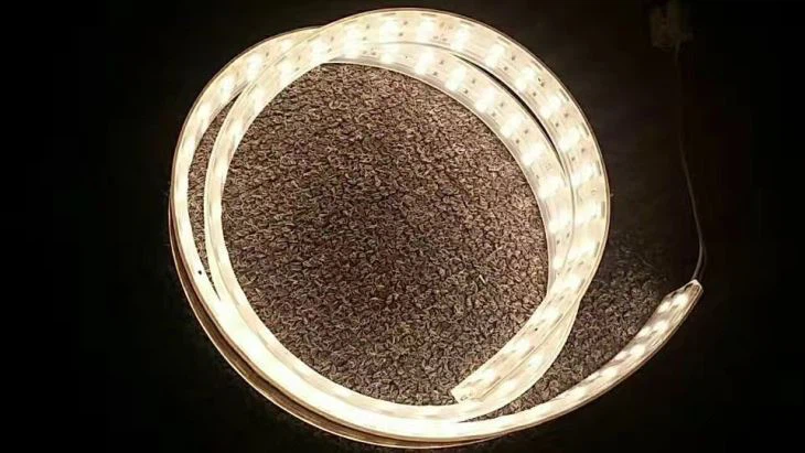 China supplier tough solid silicone ip68 underwater 2835 extruded led ribbon