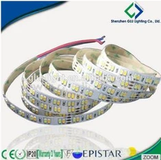 DC24V صف واحد 12 مم 120 المصابيح / م 5630 ثنائي اللون CCT شريط LED مرن قابل للتعديل